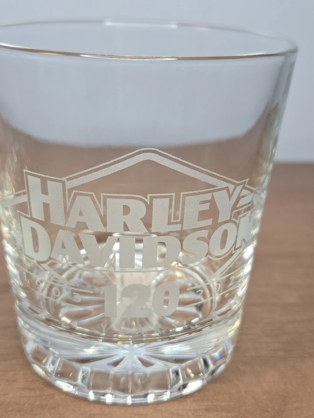 Harley-Davidson Double Old Fashioned Glasses - Set of 2 120 Year Anniversary